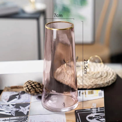 Aureo – Vase en verre dorée à l'or