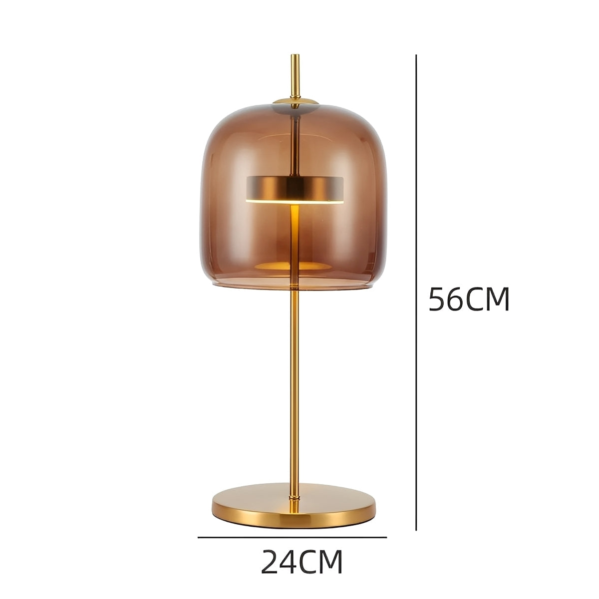Kimel – Lampe de Table en Verre LED Moderne