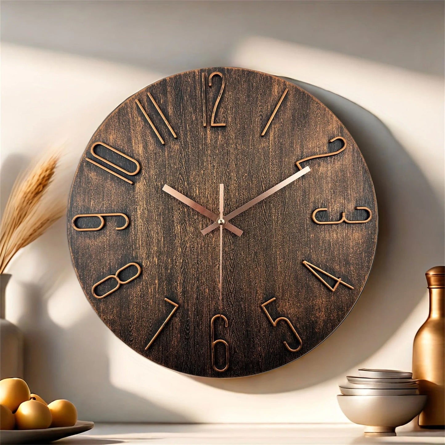 Lennox – Horloge murale simple de 12 pouces