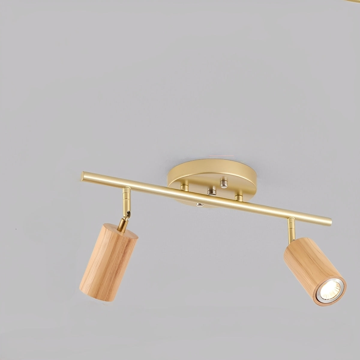 Nerea – Lampe de Plafond en Bois Moderne
