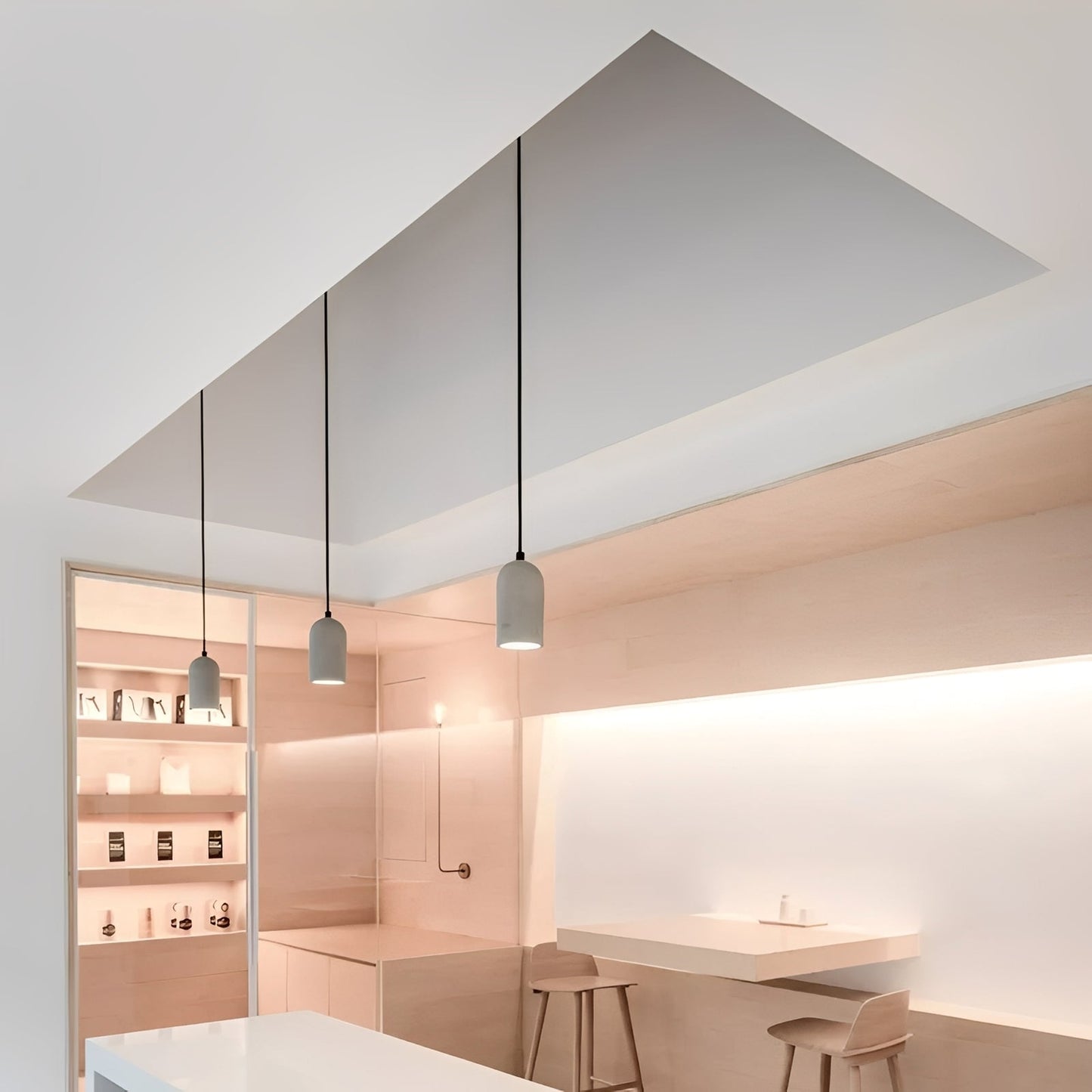 Vega – Lampe suspendue en béton rustique