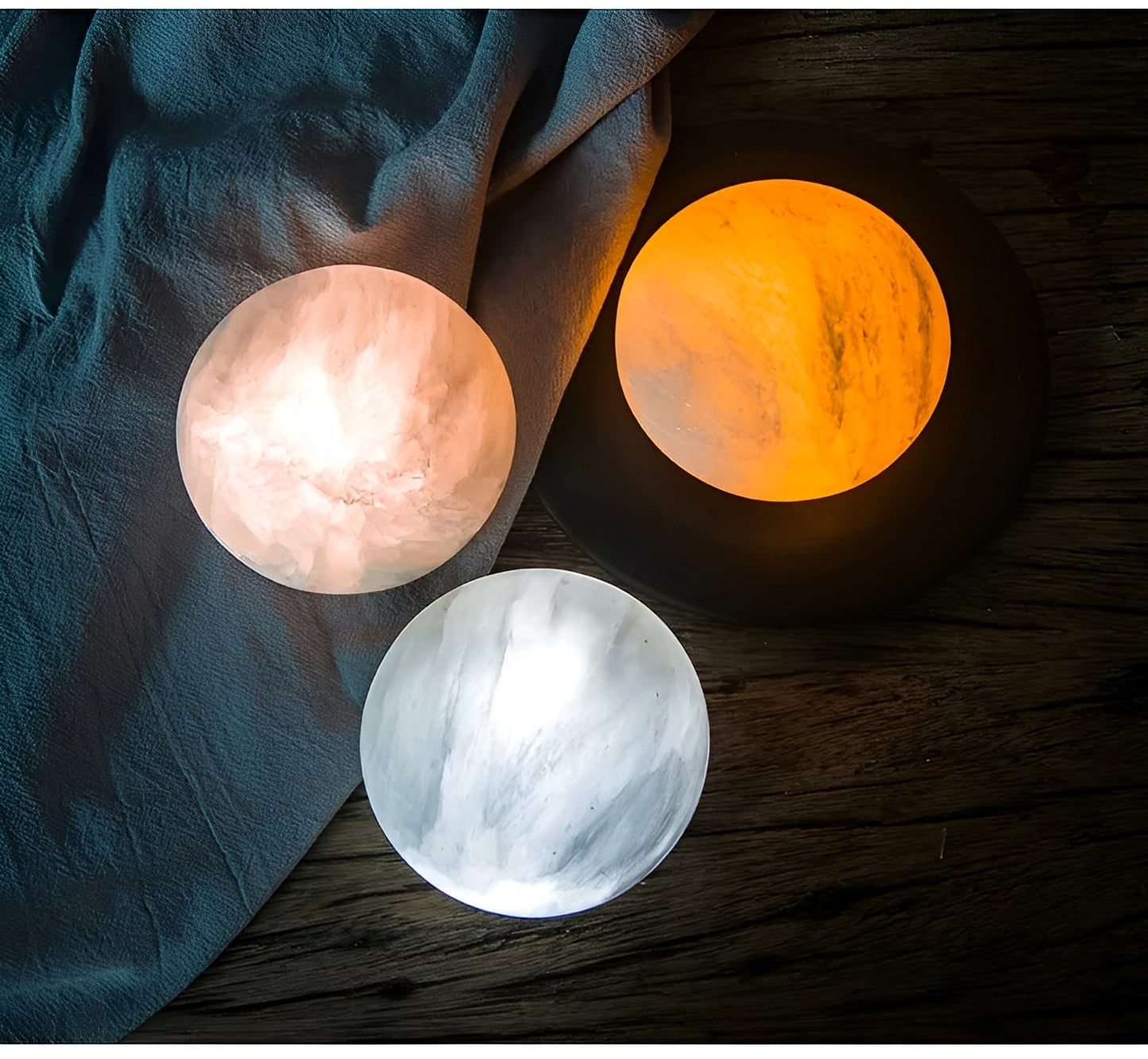 Selina – Lampe de Nuit Minérale