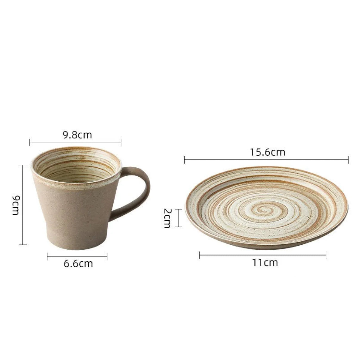 Felipe – Tasse à café en grès élégante