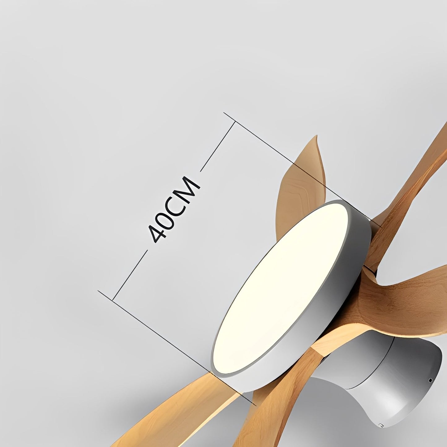 Nielsen – Ventilateur de Plafond Nordique avec Lampe