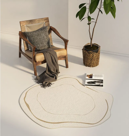 Ivara – Tapis en peluche géométrique
