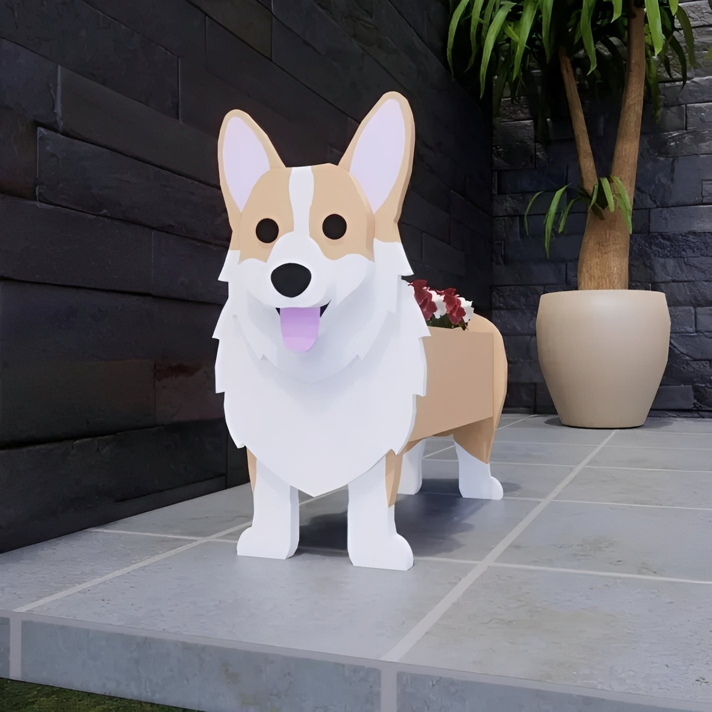 Fifi – Mignon Chien en PVC Pot de Fleurs