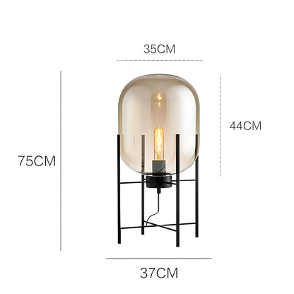 Alva – Lampe de Table en Verre Scandinave