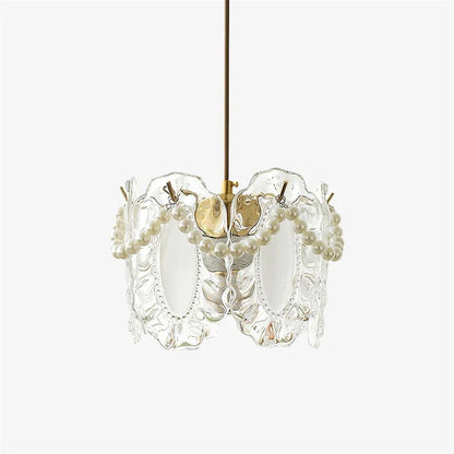 Florina – Suspension en verre avec motifs floraux pour pièces élégantes