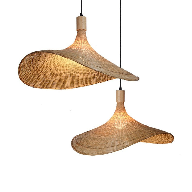 Bambusa – Suspension en rotin et bambou