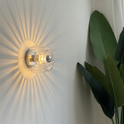 Isabelle – Applique murale LED moderne en verre et métal