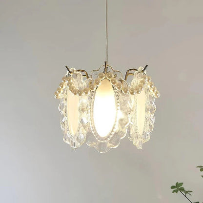 Florina – Suspension en verre avec motifs floraux pour pièces élégantes