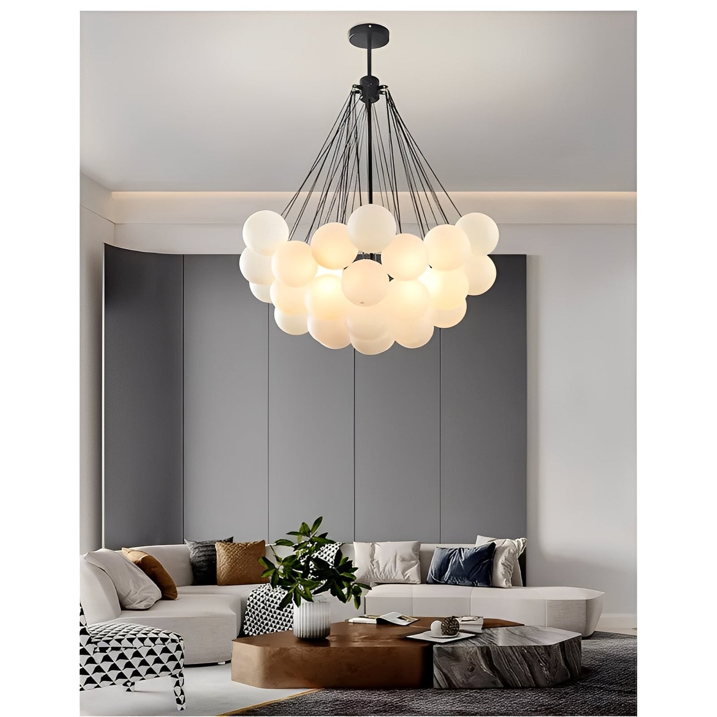 Nova – Lustre Boule de Verre Nordique Décoratif
