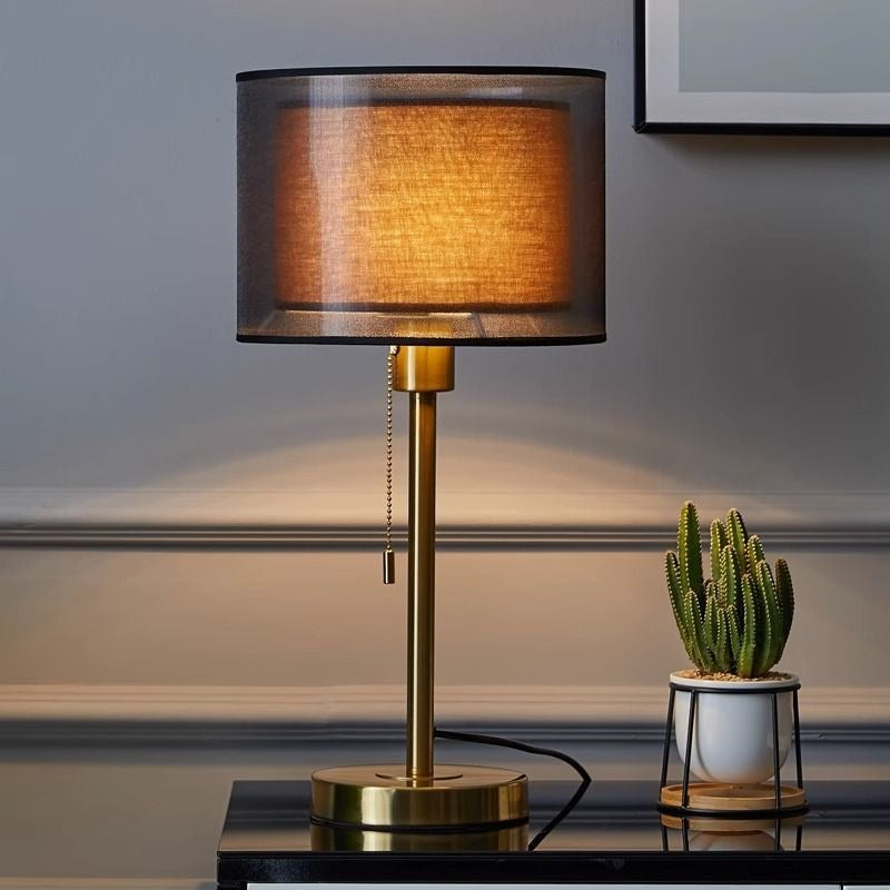 Elio – Lampe de chevet rétro avec interrupteur à tirette