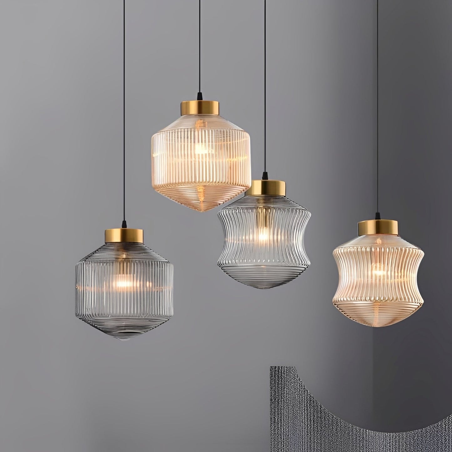 Leonard – Lustre en verre nordique