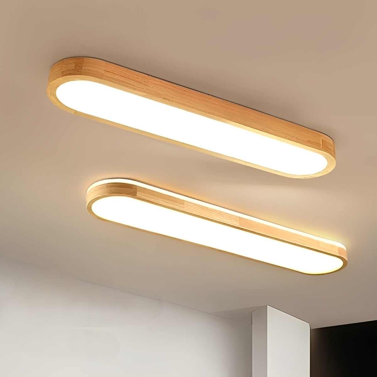 Draco – Lampe de plafond LED ovale en acrylique stylisée