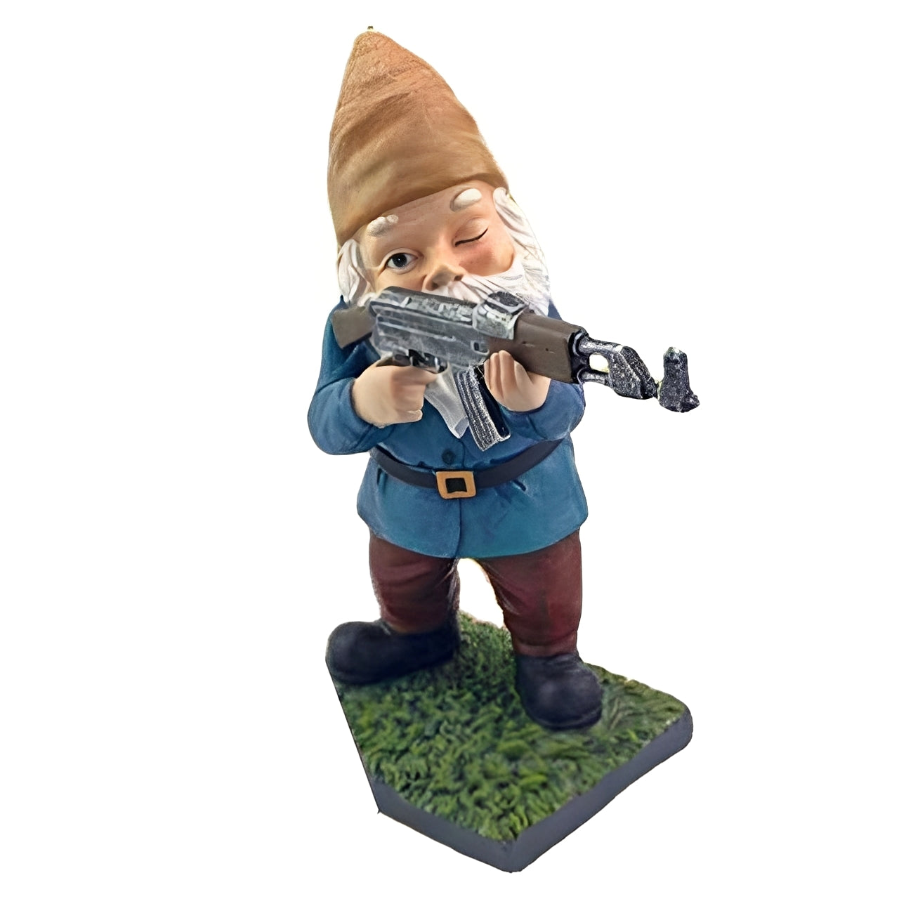 Fritz – Nain de Jardin Drôle en Uniforme de Camouflage