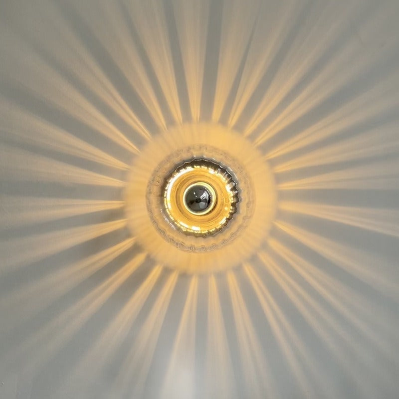 Isabelle – Applique murale LED moderne en verre et métal