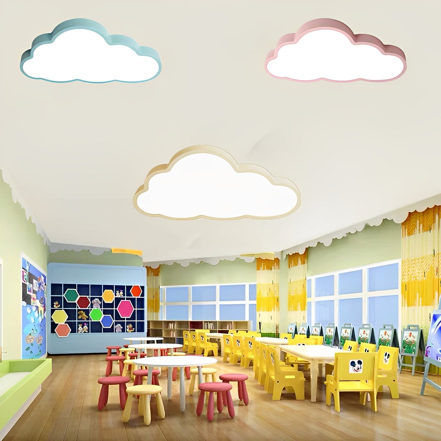 Nubia – Plafonnier LED en forme de nuage pour chambre d'enfant
