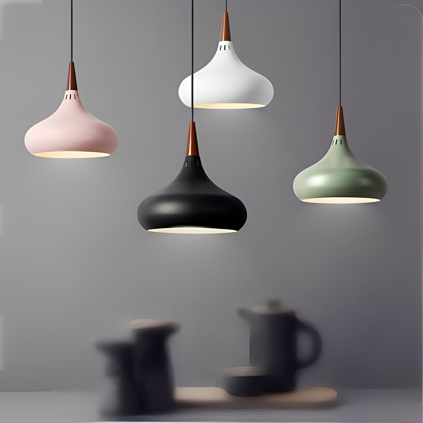 Shaira – Simple Suspension LED en Bois