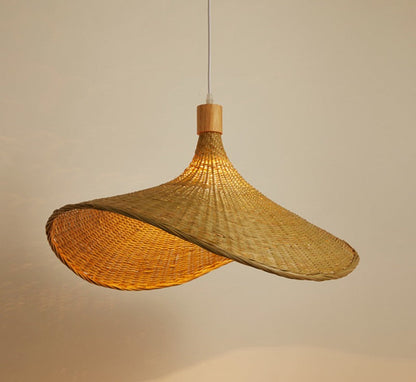 Bambusa – Suspension en rotin et bambou