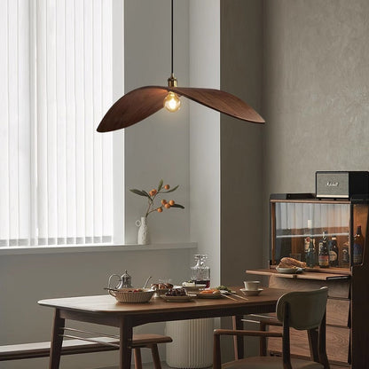 Hanako – Lampe Suspendue Zen en Noyer Japonaise