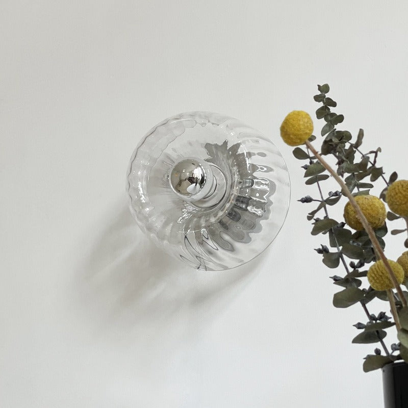 Isabelle – Applique murale LED moderne en verre et métal