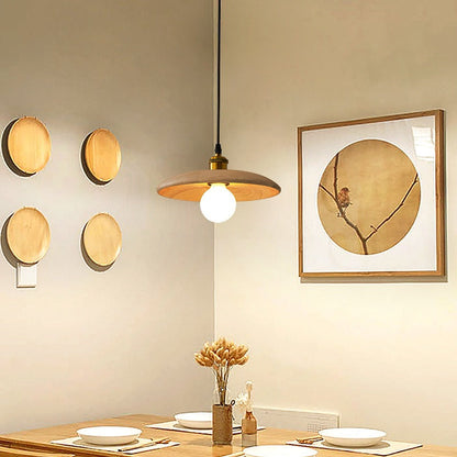 Elha – Lampe de table en bois massif et en acier