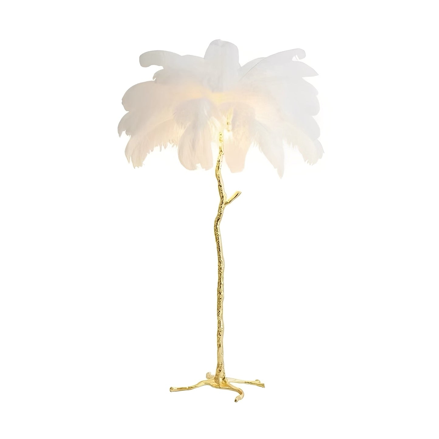 Gia – Lampe sur pied en plumes de résine