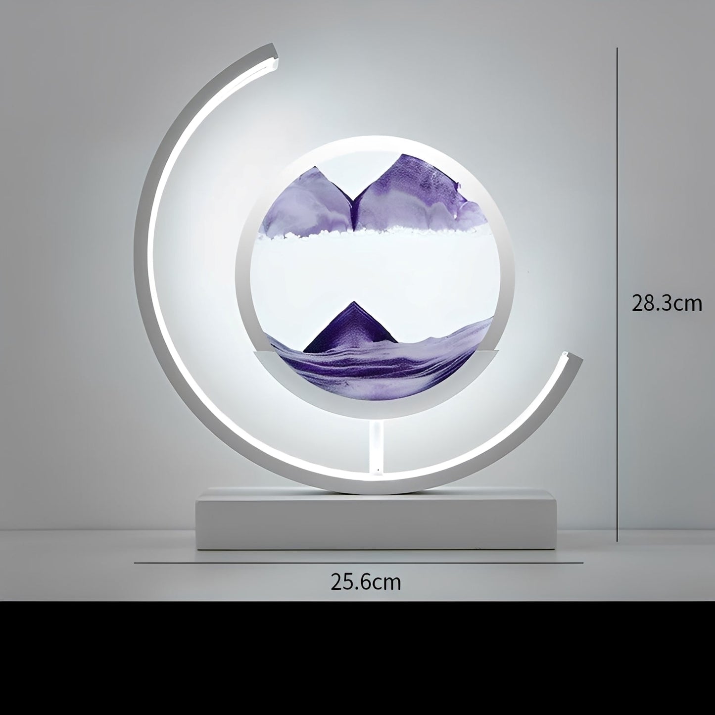 Meilin – Lampe de table en verre chinoise design sablier
