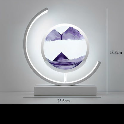 Meilin – Lampe de table en verre chinoise design sablier