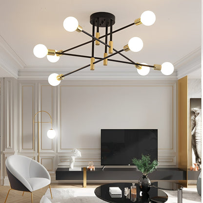 Orvian – Lampe de plafond en fer forgé personnalisée