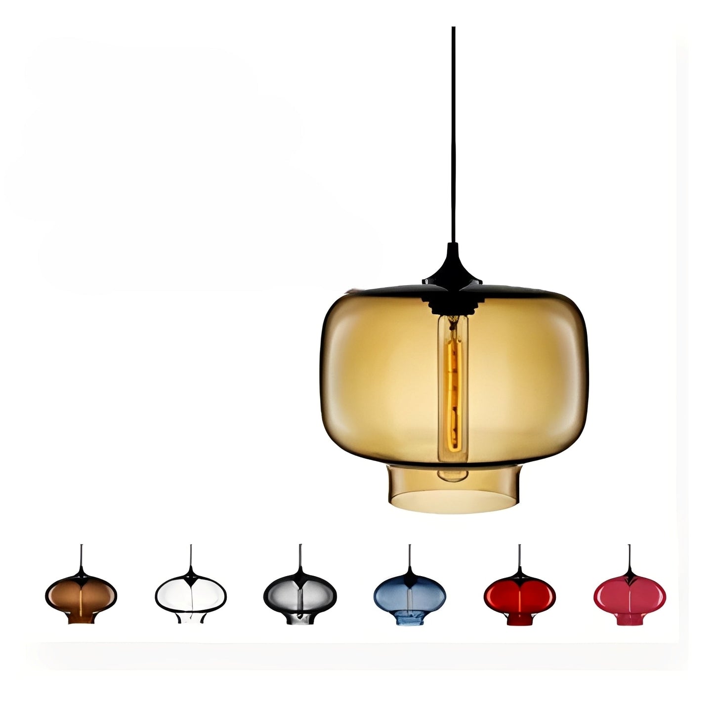 Lennart – Suspension en verre moderne