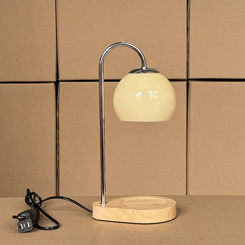 Miyu – Lampe de table en bois massif créative à cire fondue