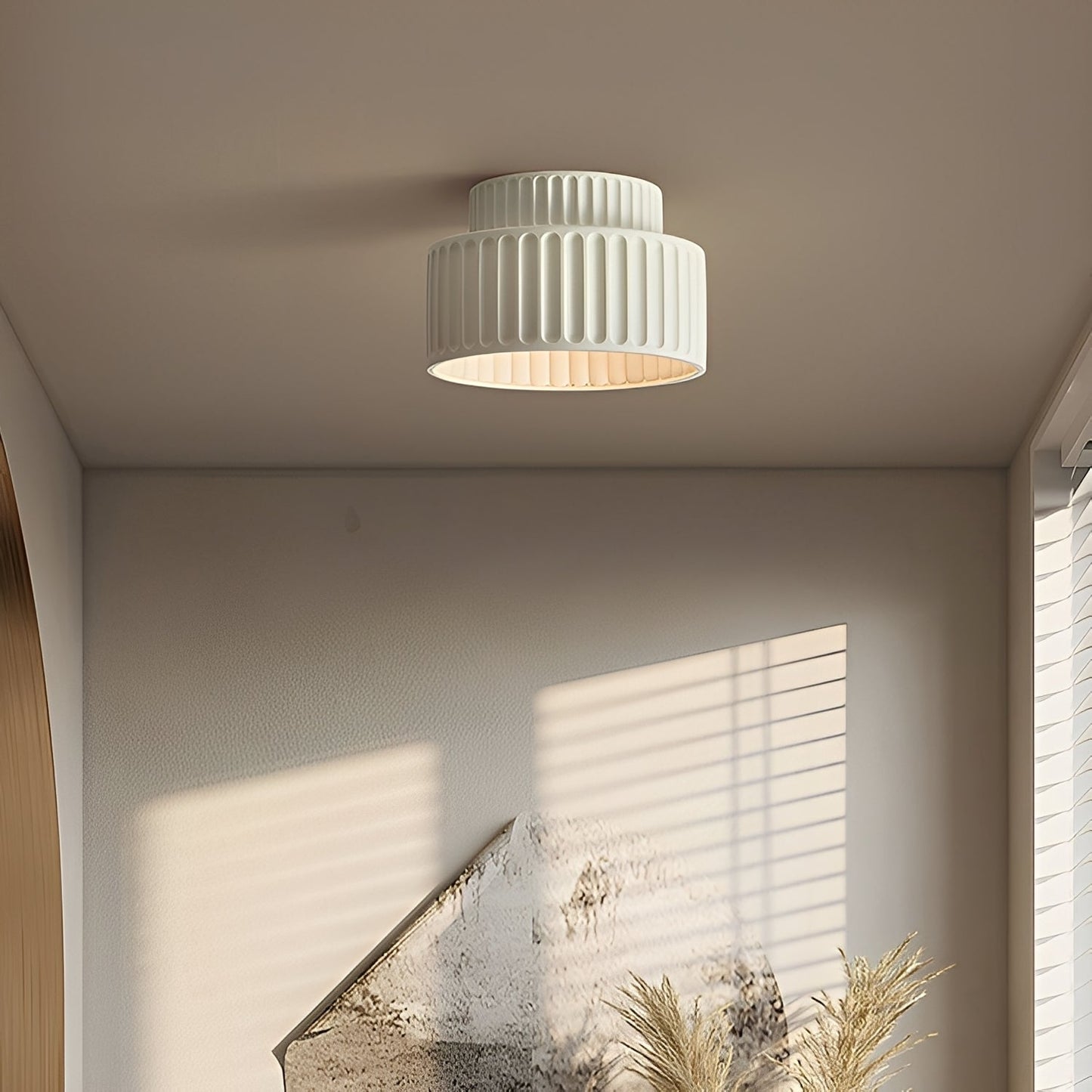 Coralie – Plafonnier LED Style Crème