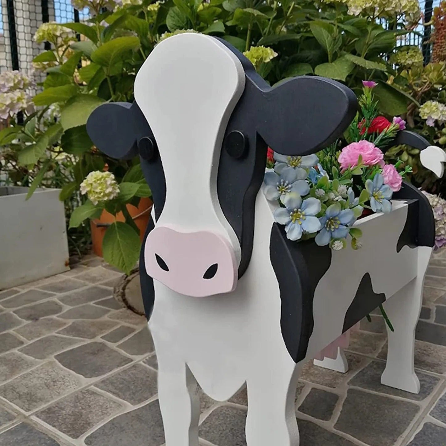 Mooma – Pot de fleurs de jardin en forme de vache à construire soi-même