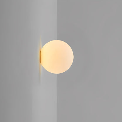 Mira – Applique Murale Boule de Verre Minimaliste