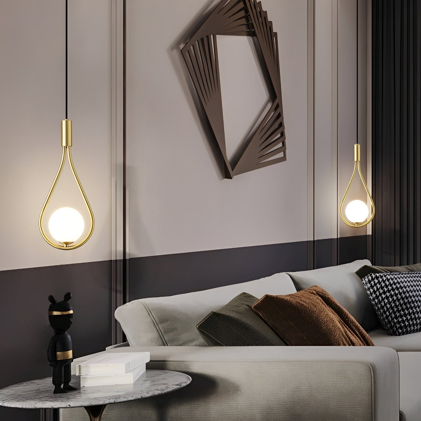 Cova – Suspension en cuivre minimaliste