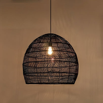 Maeva – Lampe suspendue en rotin tressé à la main