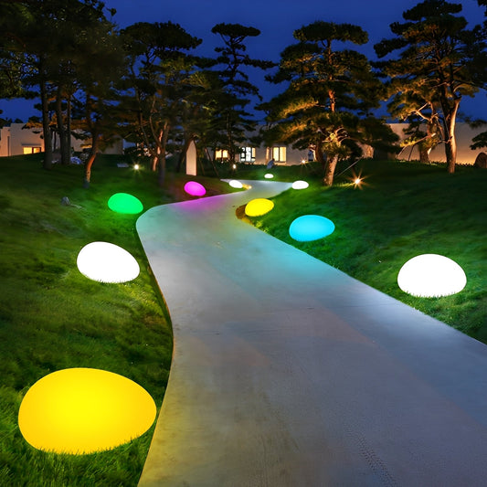 Sakura – Lampe de jardin solaire LED en pierre