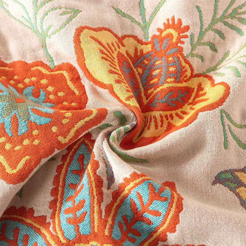Elowen – Couverture florale rustique boho