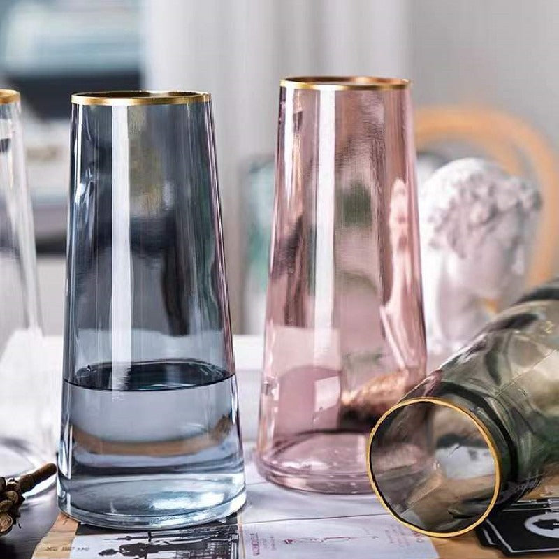 Aureo – Vase en verre dorée à l'or