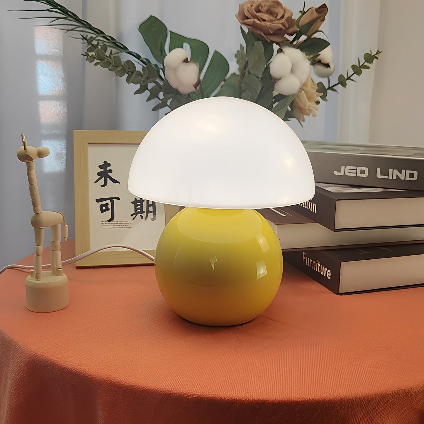 Riko – Lampe de table en céramique en forme de champignon