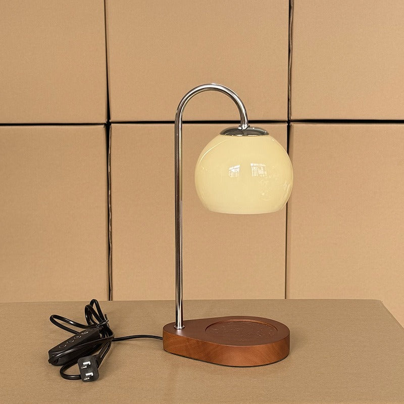 Miyu – Lampe de table en bois massif créative à cire fondue