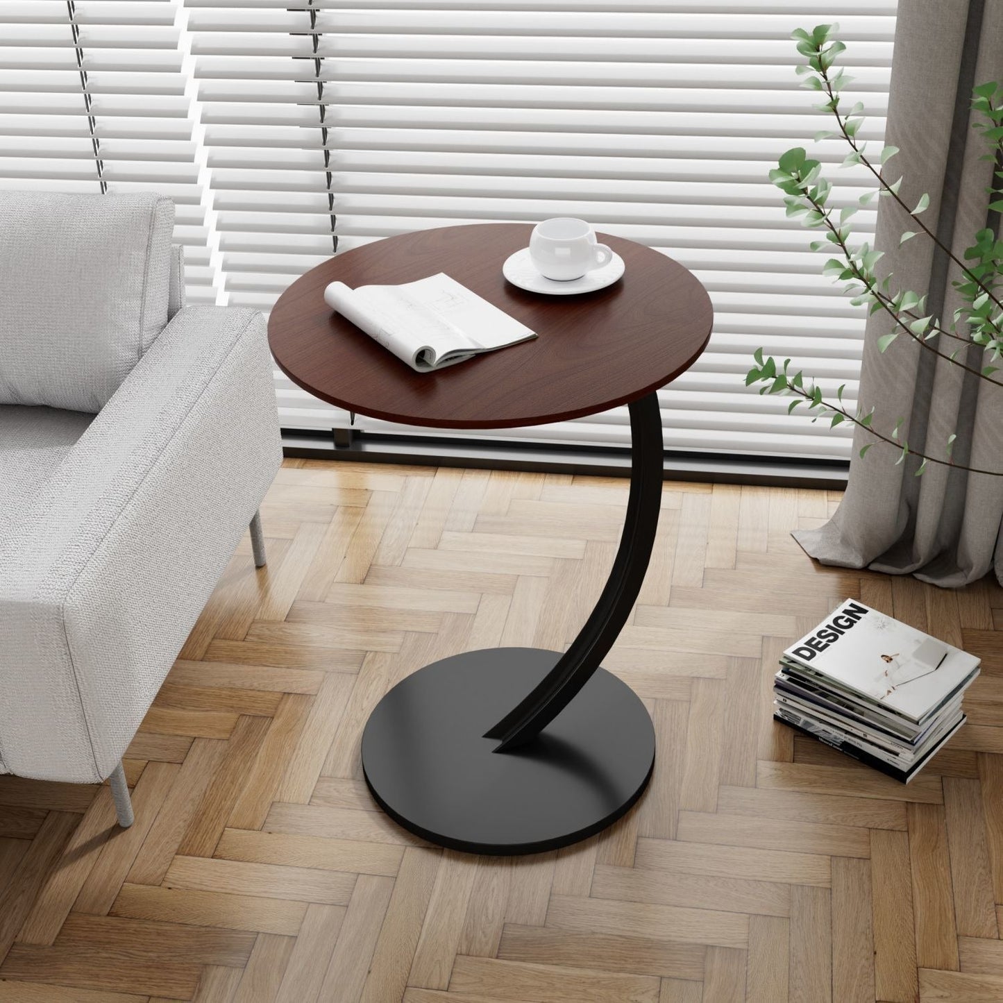 Avelyne – Table d'appoint ronde renforcée
