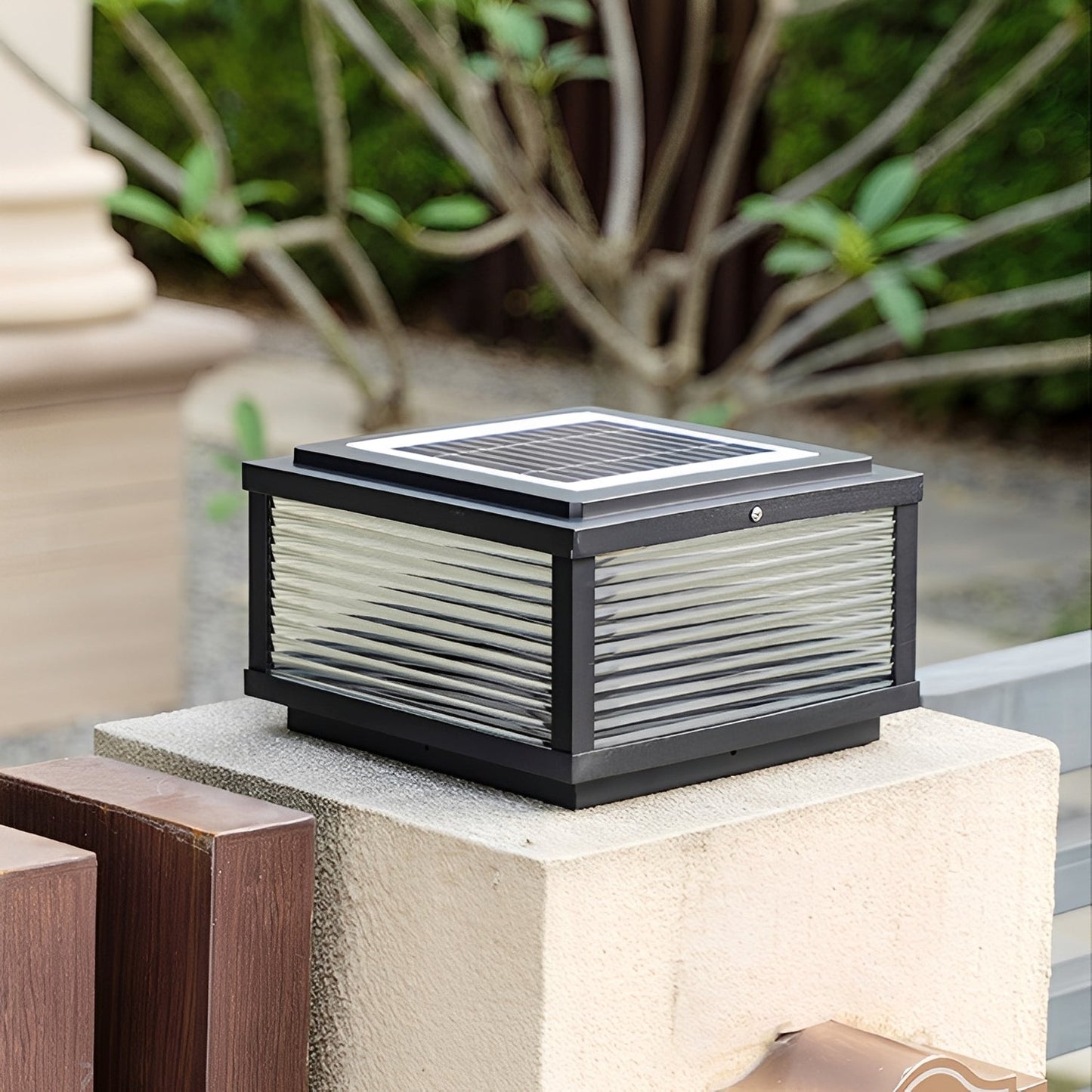 Solvian – Lampe LED solaire pour pilier et mur