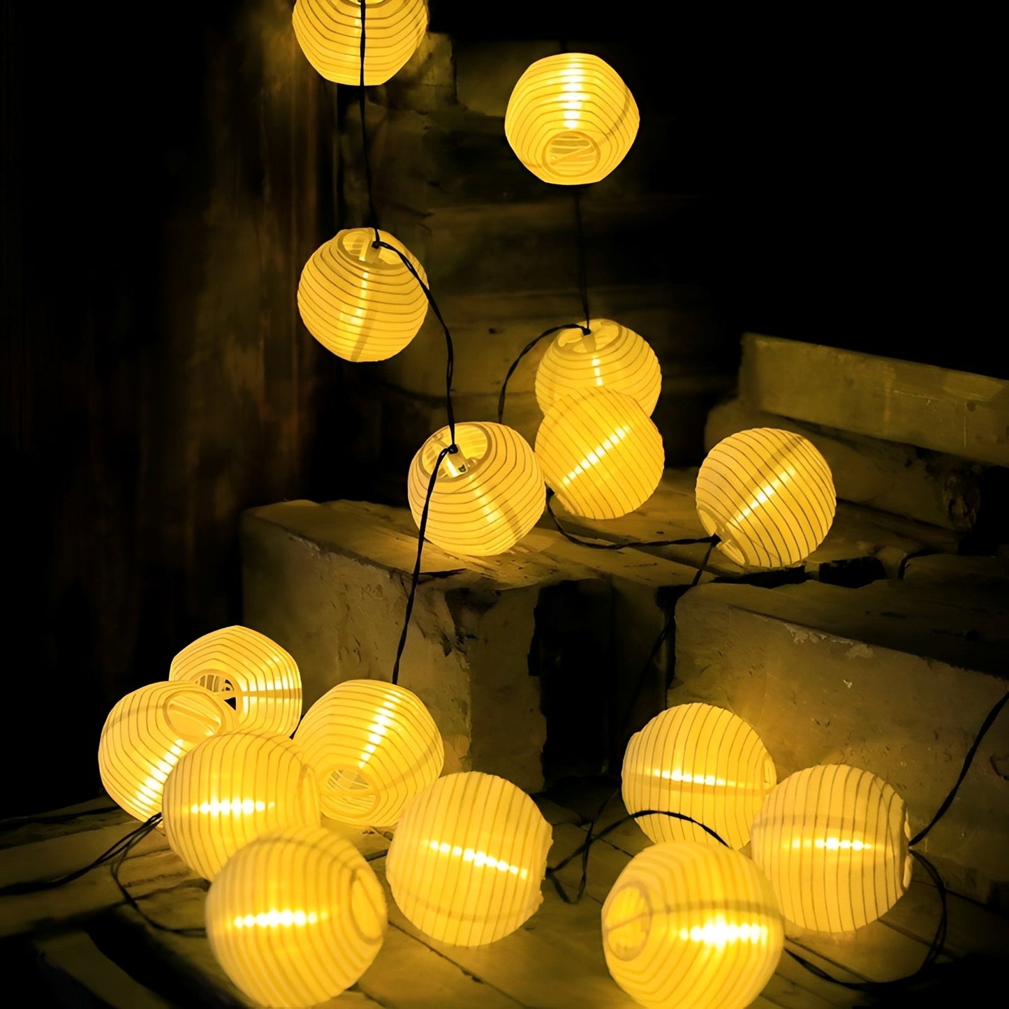 Nori – Guirlande Lumineuse Solaire Lanternes de Jardin