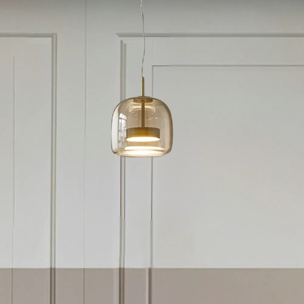 Finn – Lampe de Plafond en Verre Élégante
