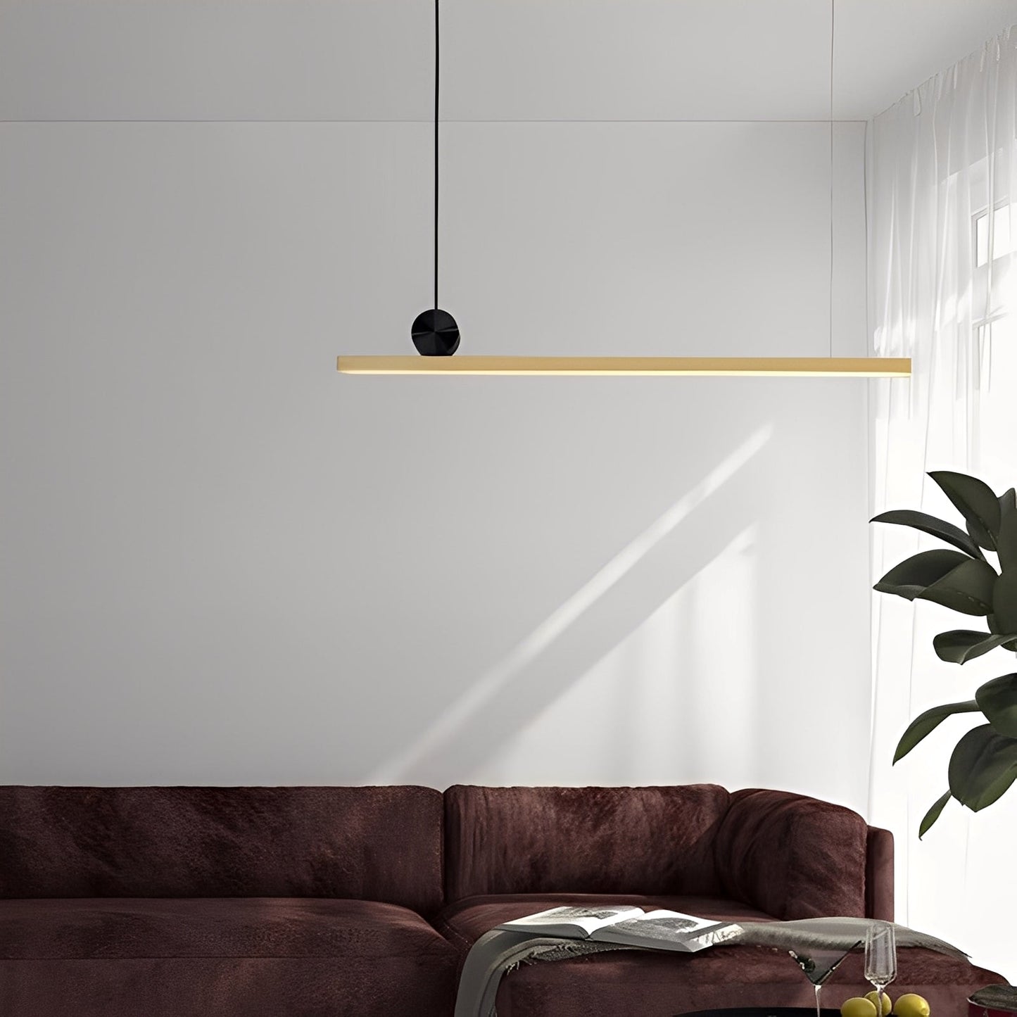 Valeria – Plafonnier Moderne Minimaliste Golden Copper