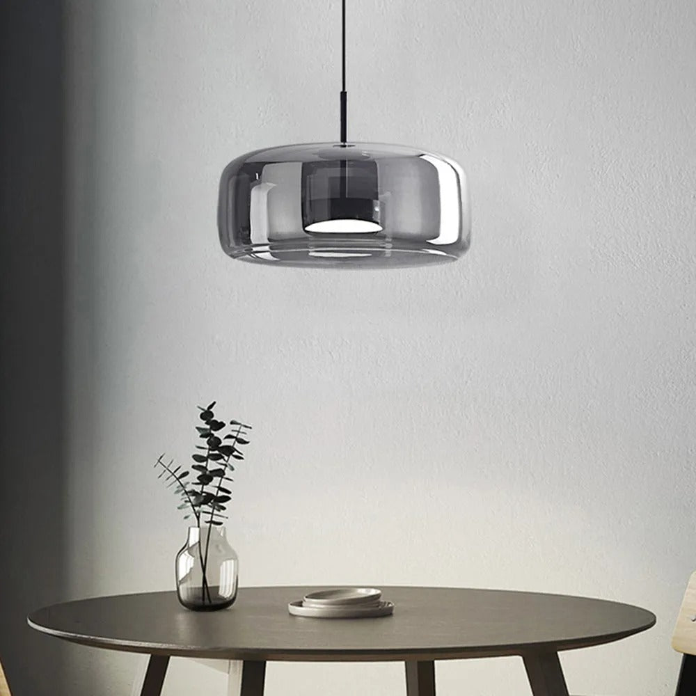 Finn – Lampe de Plafond en Verre Élégante