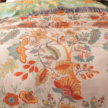 Elowen – Couverture florale rustique boho